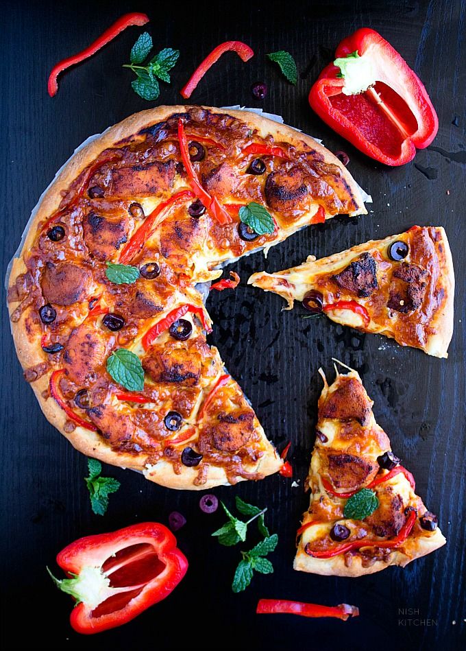 Chicken Tikka pizza