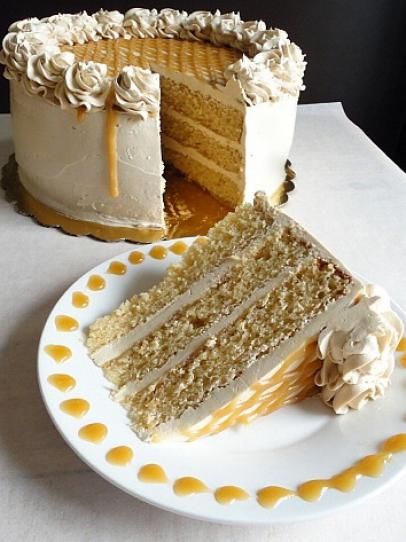 Butter Scotch cake Slice