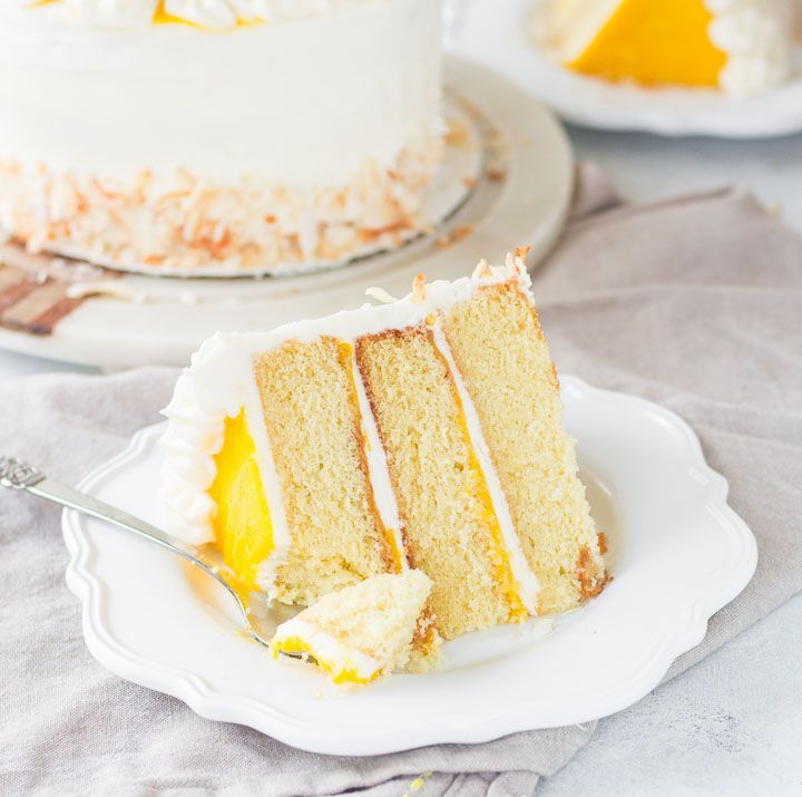 Mango Cake Slice