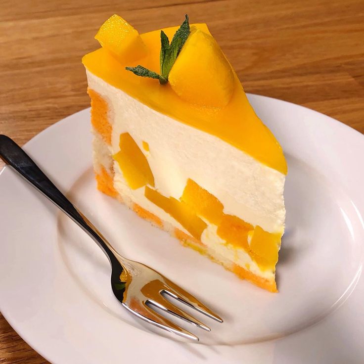 Mango Cake Slice