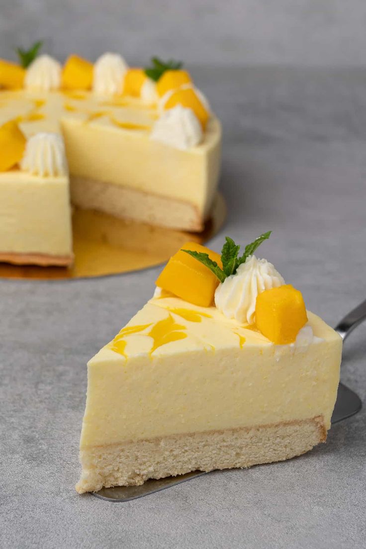 Mango Cake Slice