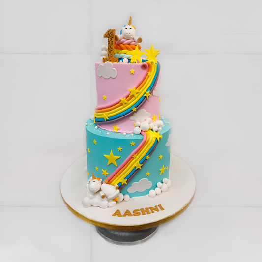 2- Tier Unicorn Cake