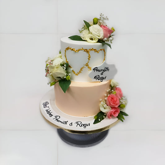 2- Tier Engagement Cake