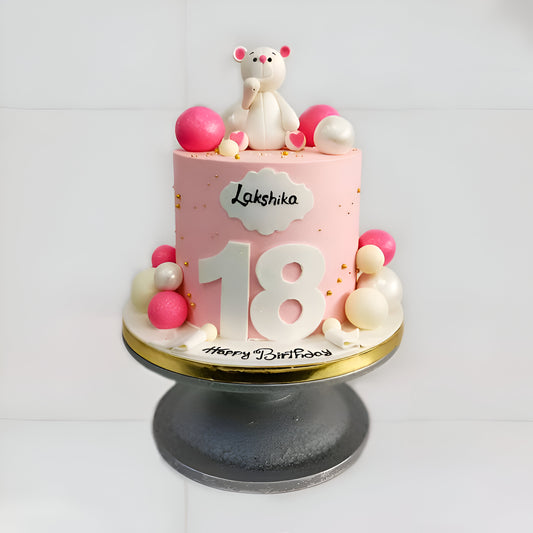 Teddy Bear Cake (pink)